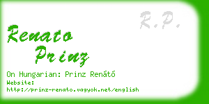renato prinz business card